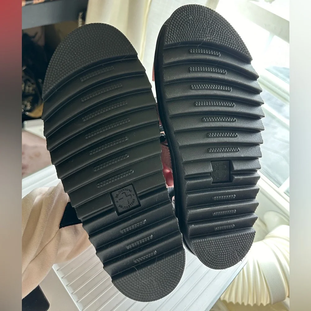 Dr.Marten’s SoftWair With Bouncing Soles Pink and Black Strappy Sandals - Picture 5 of 12